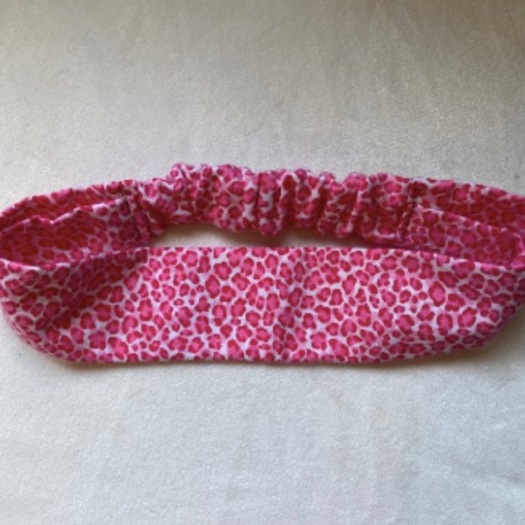 Pink Cheetah Leopard Stretchy Headband